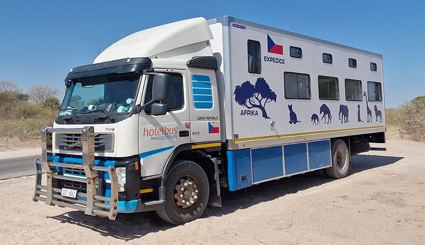 Hotelbus Volvo FM9/16 – AFRIČAN - rekonstrukce 2024 Hotelbus Volvo FM9/16 – AFRIČAN - rekonstrukce 2024