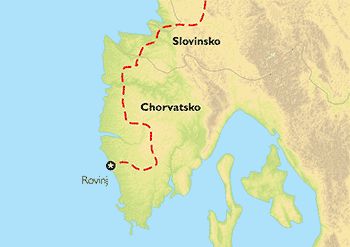 Poznávací zájezd Chorvatsko - odpočinek u Jadranu, Mapa Poznávací zájezd Chorvatsko - odpočinek u Jadranu, Mapa